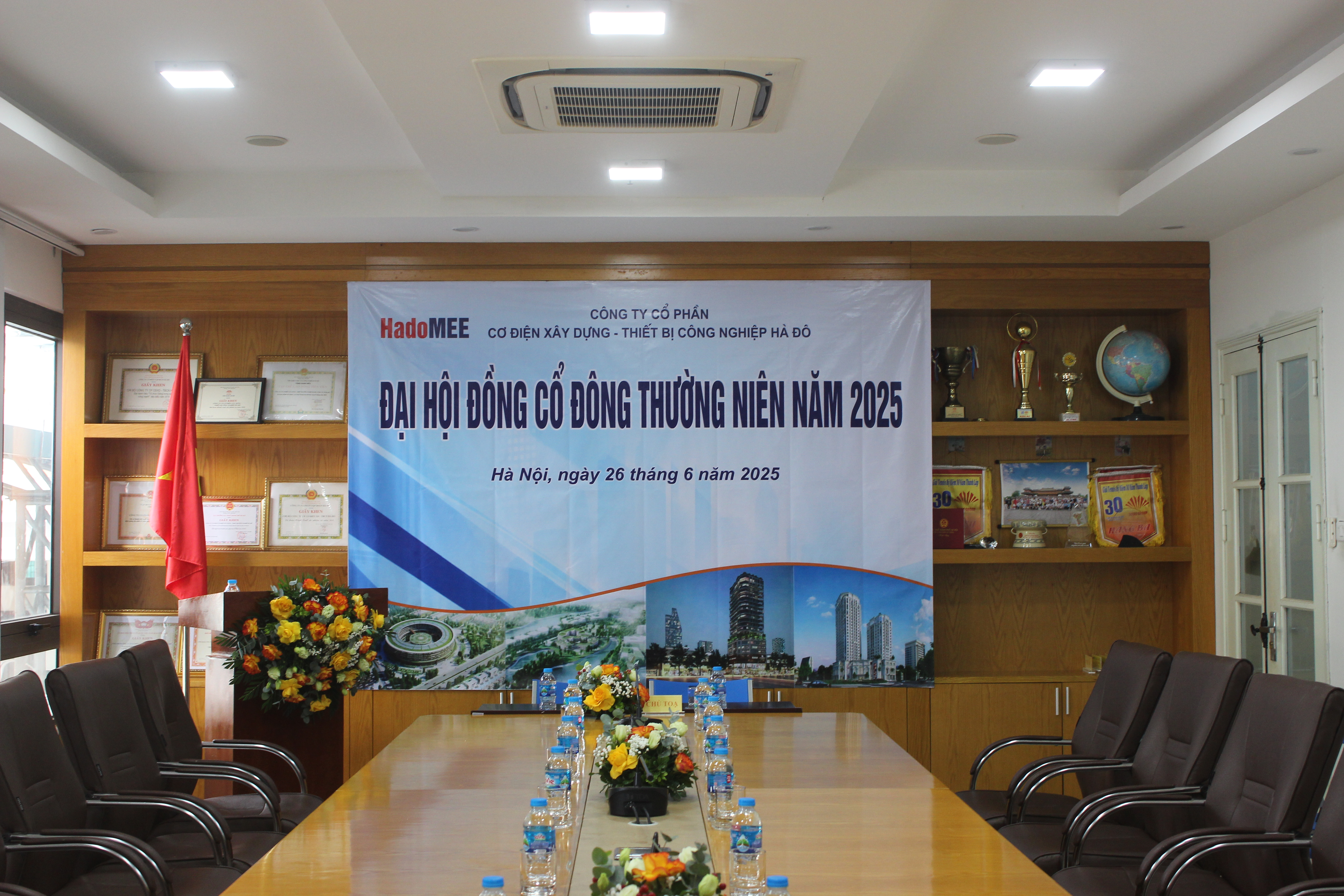 CÔNG TY CP CƠ ĐIỆN XÂY DỰNG - THIẾT BỊ CÔNG NGHIỆP HÀ ĐÔ (HadoMEE) TỔ CHỨC ĐẠI HỘI ĐỒNG CỔ ĐÔNG THƯỜNG NIÊN NĂM 2025